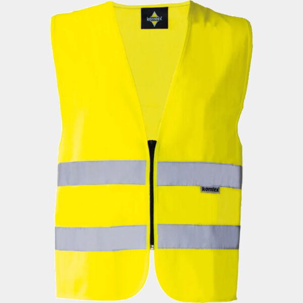Korntex Warnweste mit Reissverschluss Miniaturansicht