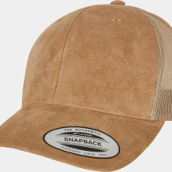 6 Panel Trucker Kappe "Suede" Miniaturansicht