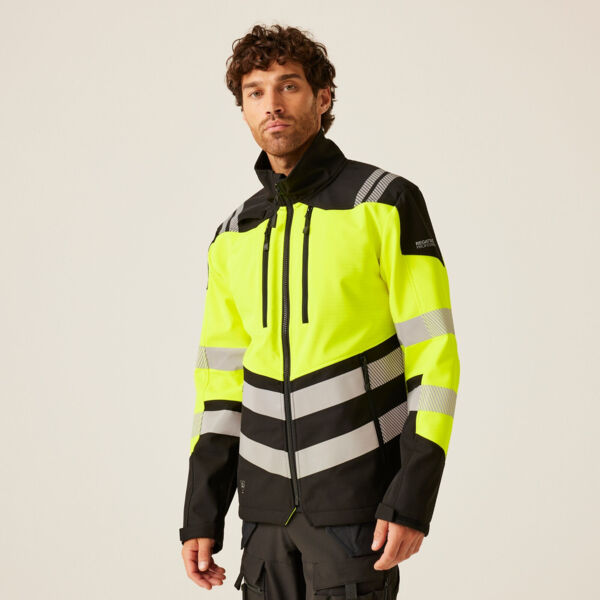 Hi-Vis X-Pro 3 Layer Softshell Jacket (Class 2) Miniaturansicht