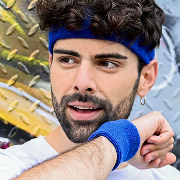 Kopfschweissband mit Label Miniaturansicht