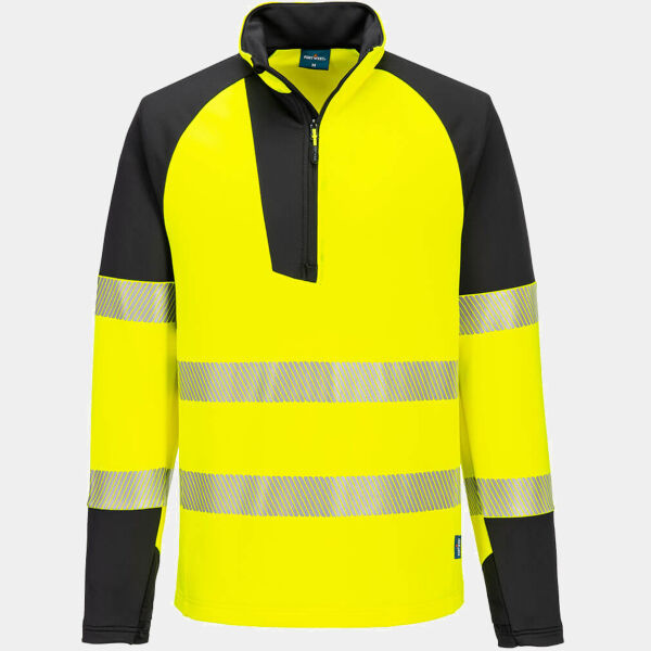PW3 Hi-Vis Sweatshirt 1/4 Reißverschluss Miniaturansicht