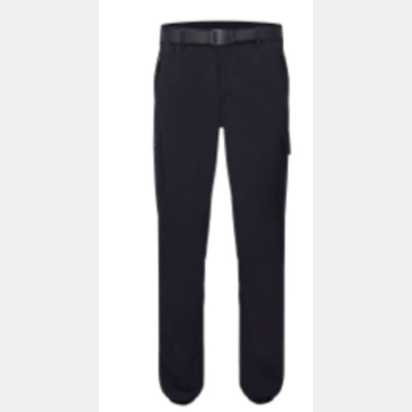 Leichte Stretch-Hose mit Bündchen Schwarz Miniaturansicht